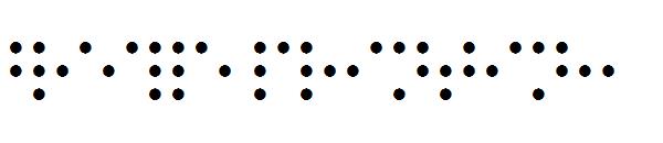 Braille Printing字体