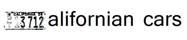 Californian cars字体