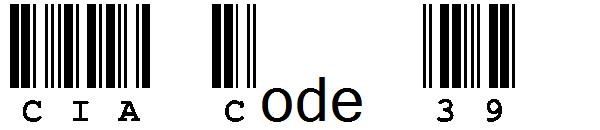 CIA Code 39字体