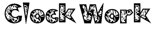 Clock Work字体