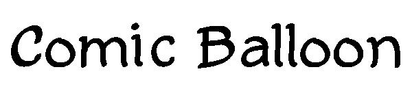 Comic Balloon字体