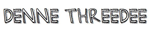 Denne Threedee字体