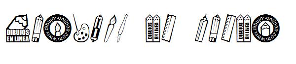 Dibujos en Linea字体