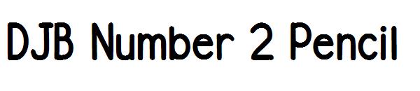 DJB Number 2 Pencil字体