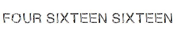 Four Sixteen Sixteen字体