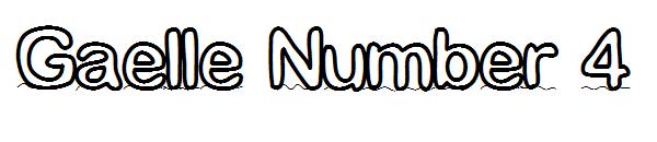 Gaelle Number 4字体