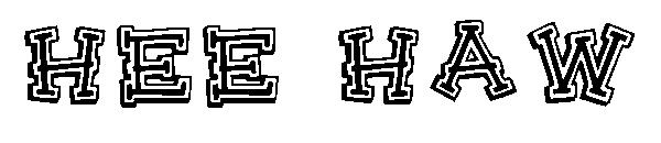 Hee Haw字体