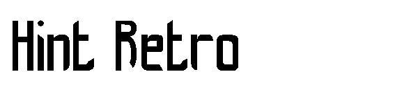 Hint Retro字体
