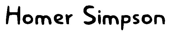 Homer Simpson字体
