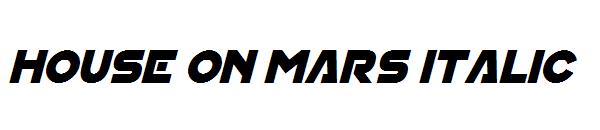 House On Mars Italic字体