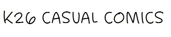 K26 Casual Comics字体