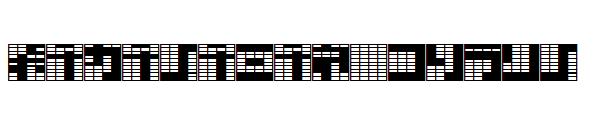 Katakana, block字体