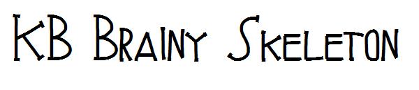 KB Brainy Skeleton字体