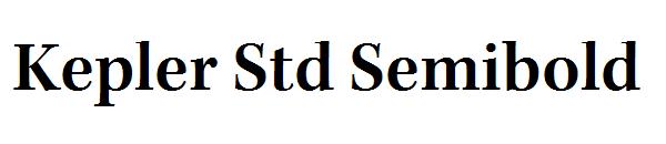 Kepler Std Semibold字体