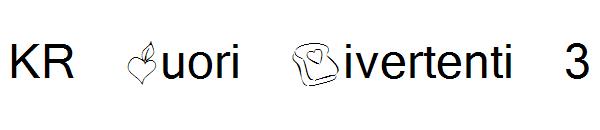 KR Cuori Divertenti 3字体