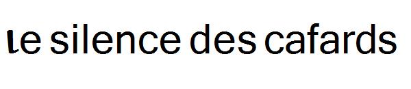 Le silence des cafards字体