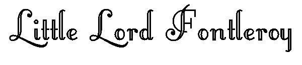 Little Lord Fontleroy字体