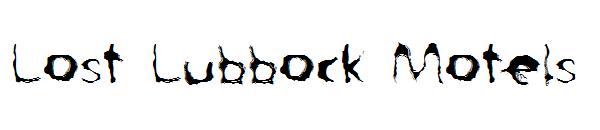 Lost Lubbock Motels字体