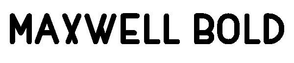 MAXWELL BOLD字体