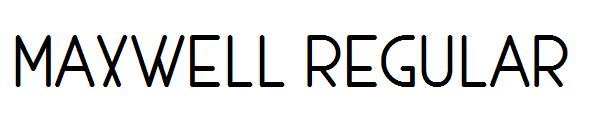 MAXWELL REGULAR字体