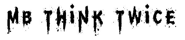 MB Think Twice字体