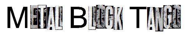 Metal Block Tango字体
