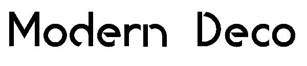 Modern Deco字体