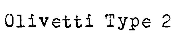 Olivetti Type 2字体