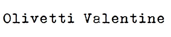 Olivetti Valentine字体
