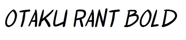 Otaku Rant Bold字体