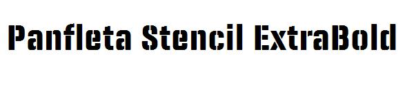 Panfleta Stencil ExtraBold字体