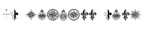 PR Compass Rose字体