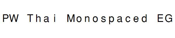 PW Thai Monospaced EG字体