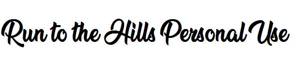 Run to the Hills Personal Use字体