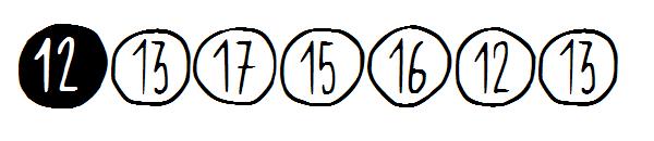 Scribynumbers字体