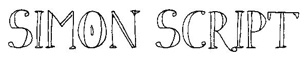 Simon Script字体