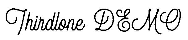 Thirdlone DEMO字体
