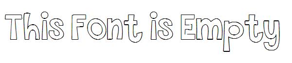 This Font is Empty字体