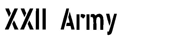 XXII Army字体