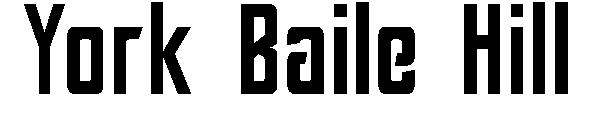 York Baile Hill字体