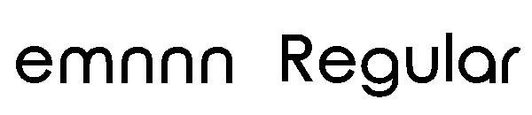 emnnn Regular字体