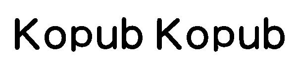 Kopub Kopub字体