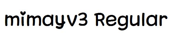 mimayv3 Regular字体