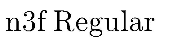 n3f Regular字体