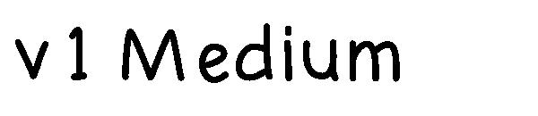 v1 Medium字体