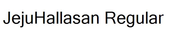 JejuHallasan Regular字体