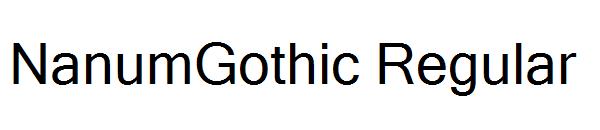 NanumGothic Regular字体