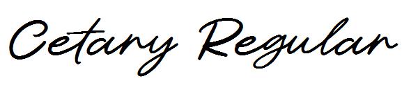 Cetary Regular字体