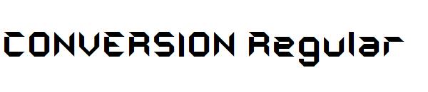 CONVERSION Regular字体