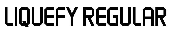 Liquefy Regular字体